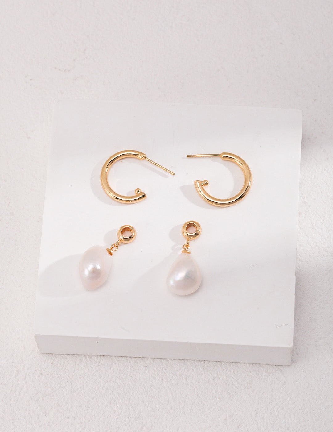 Baroque Pearl Drop Earrings