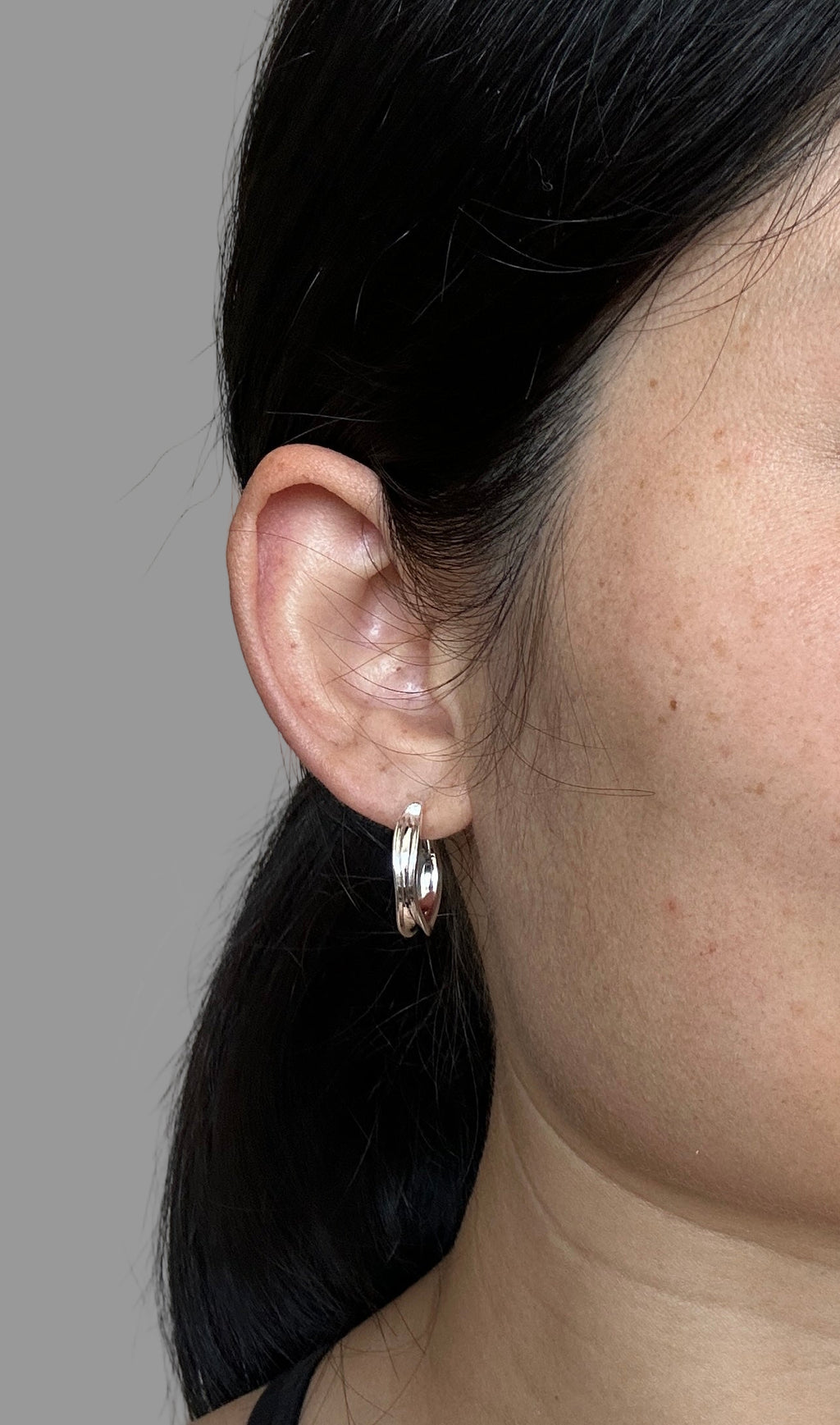 Sculpted Twist Hoop Earrings | 925 Sterling Silver