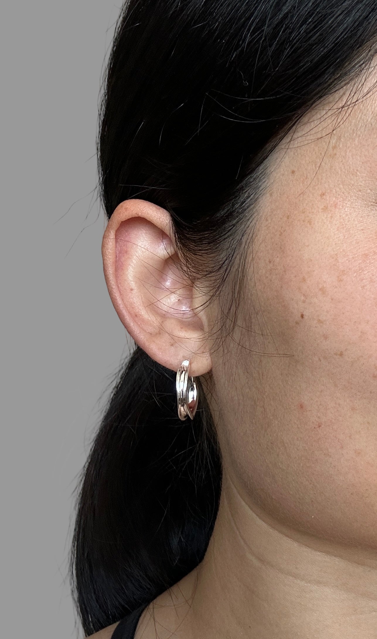 Sculpted Twist Hoop Earrings | 925 Sterling Silver