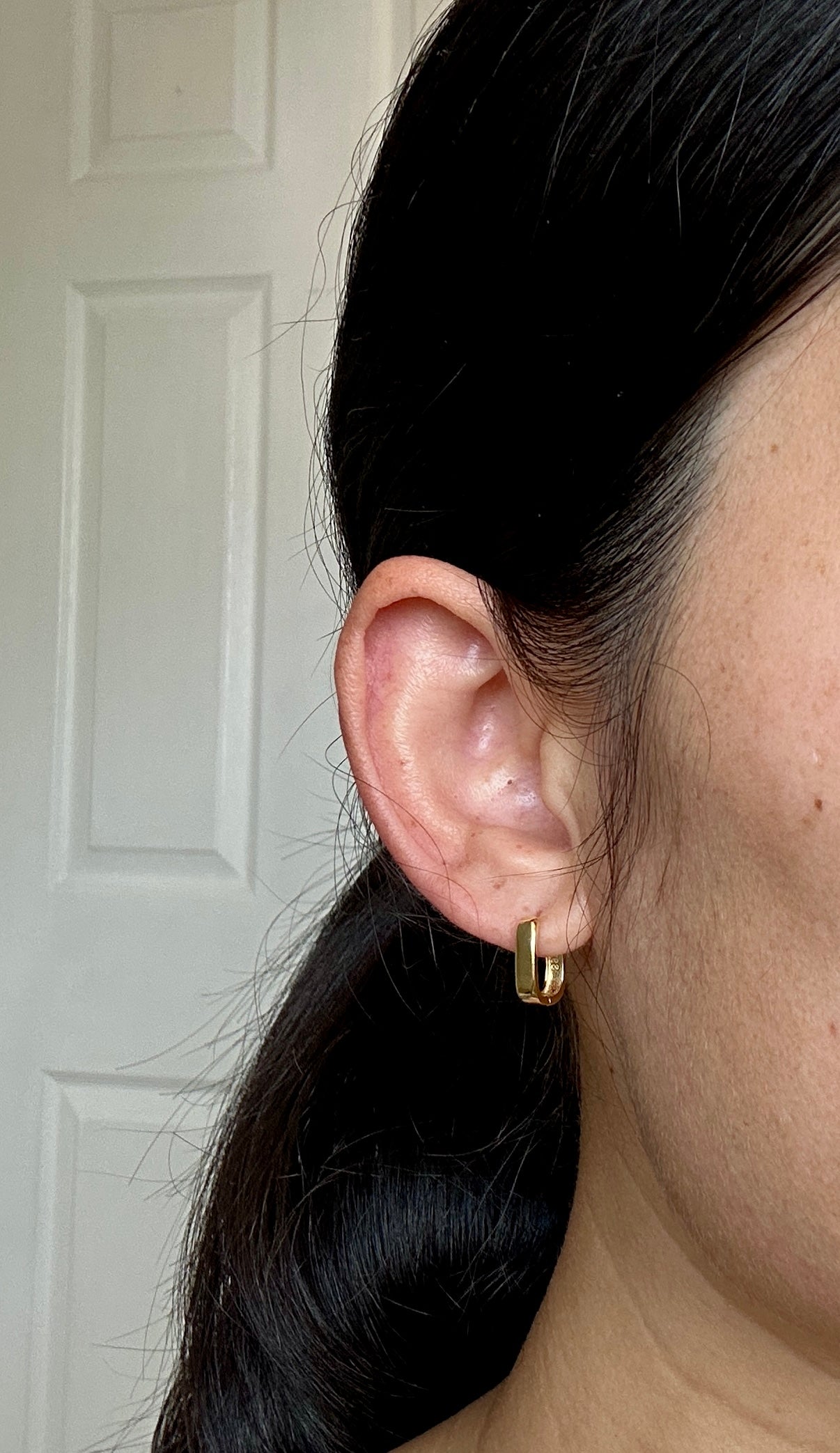 Minimalist Square Huggie Hoops | 925 Sterling Silver or Gold Vermeil