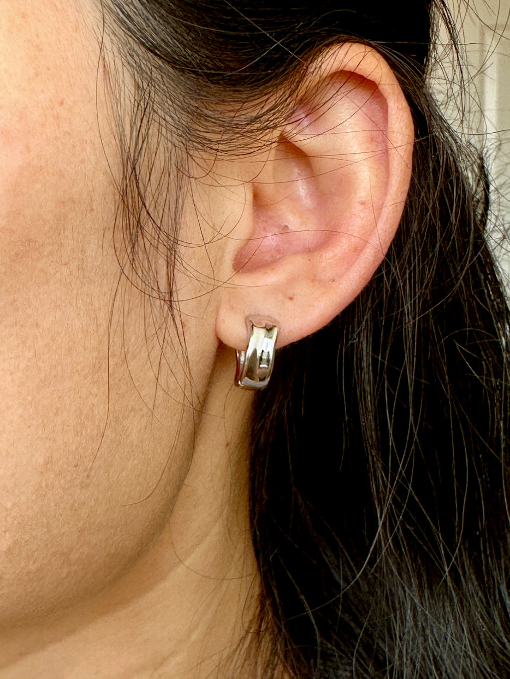 Chunky Twist Huggie Hoops | 925 Sterling Silver or Gold Vermeil