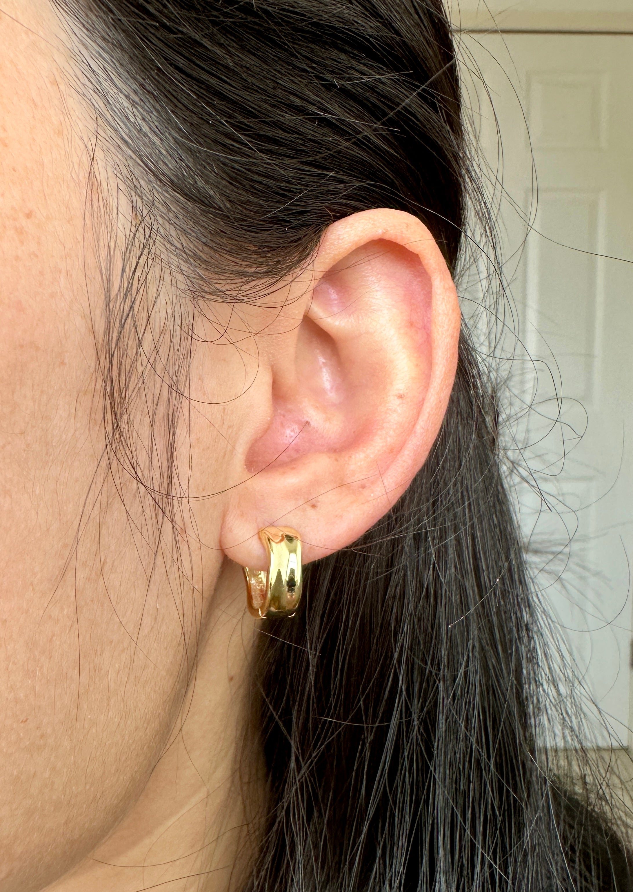 Chunky Twist Huggie Hoops | 925 Sterling Silver or Gold Vermeil