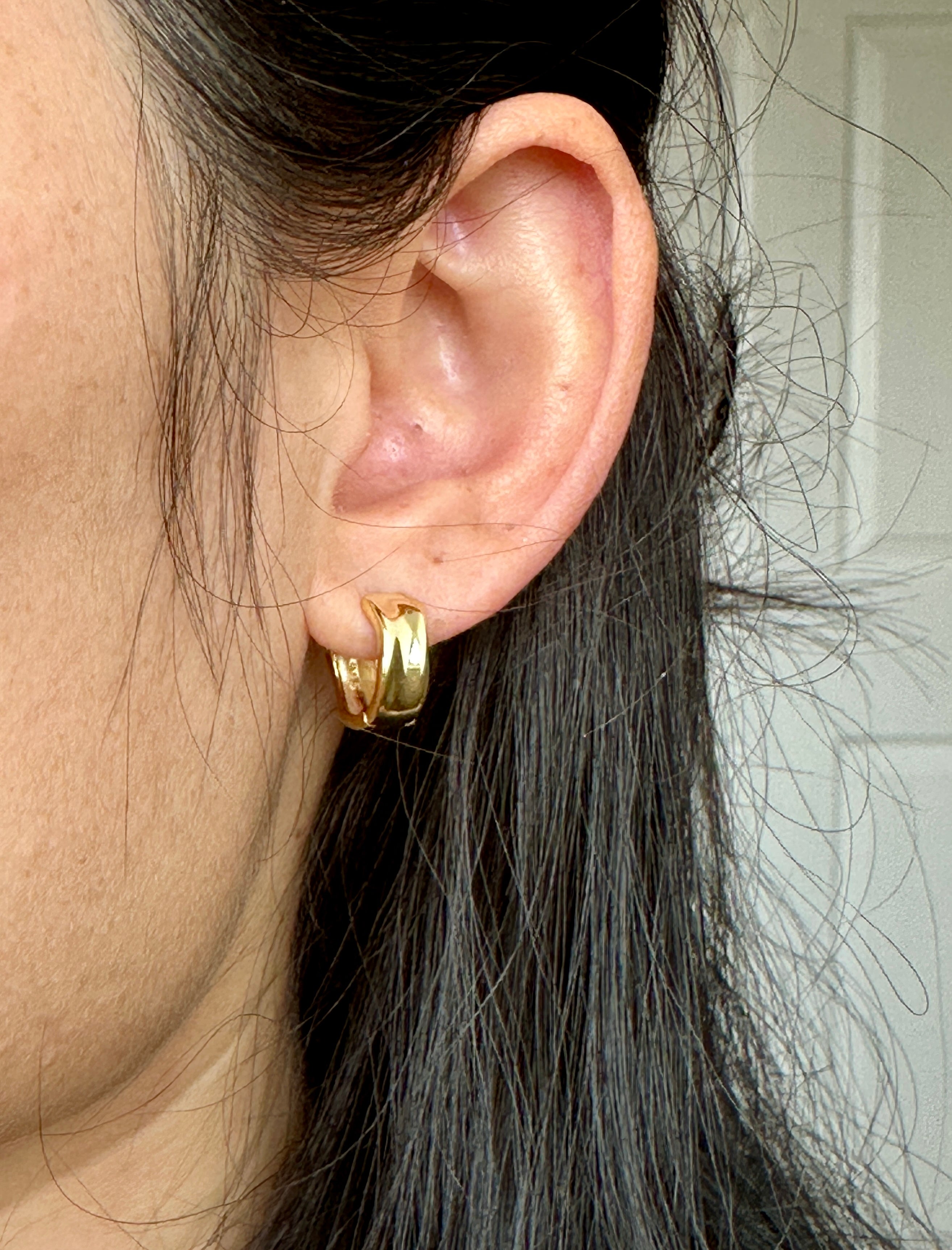 Chunky Twist Huggie Hoops | 925 Sterling Silver or Gold Vermeil