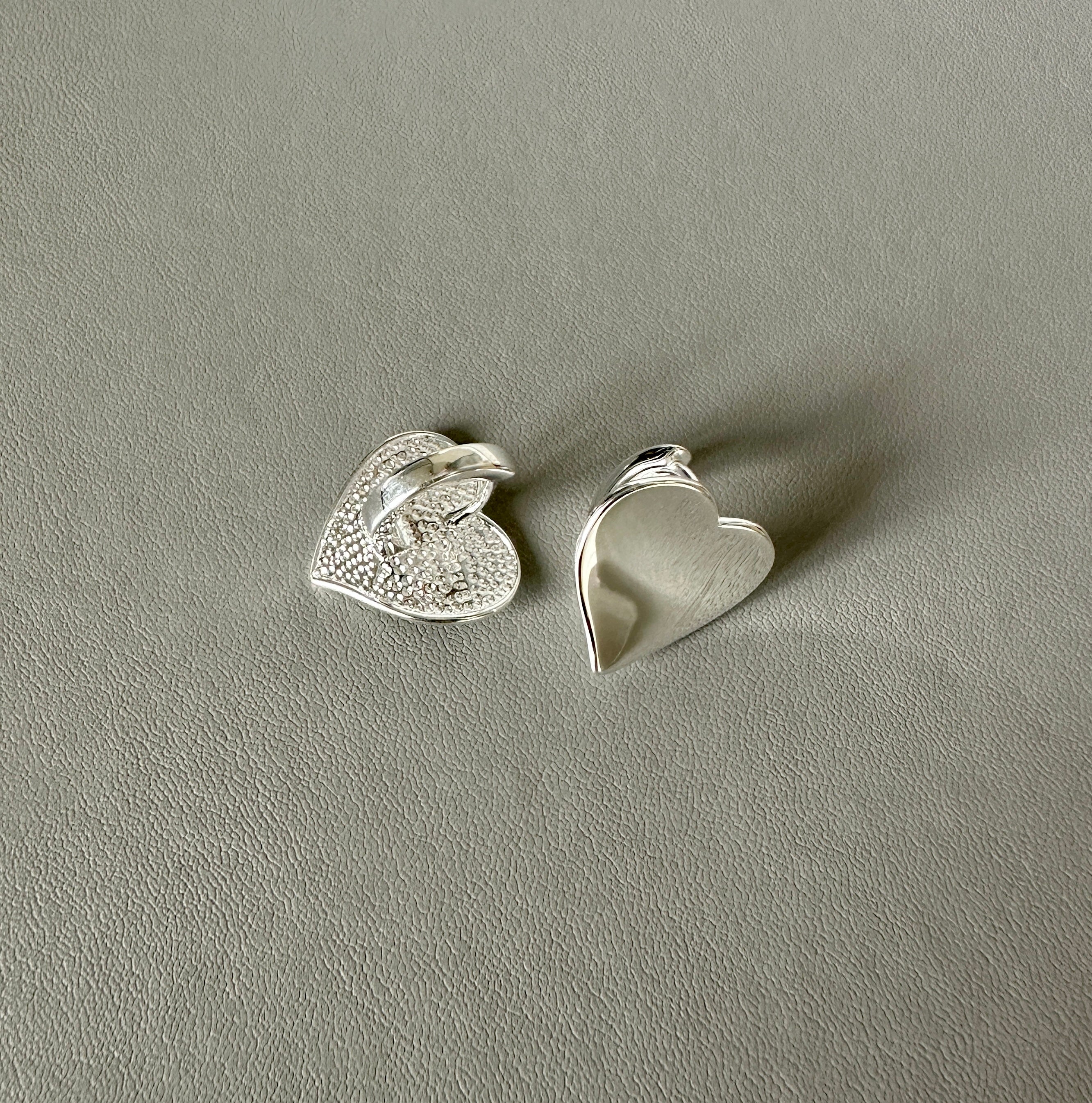 Polished Heart Huggie Hoops | 925 Sterling Silver