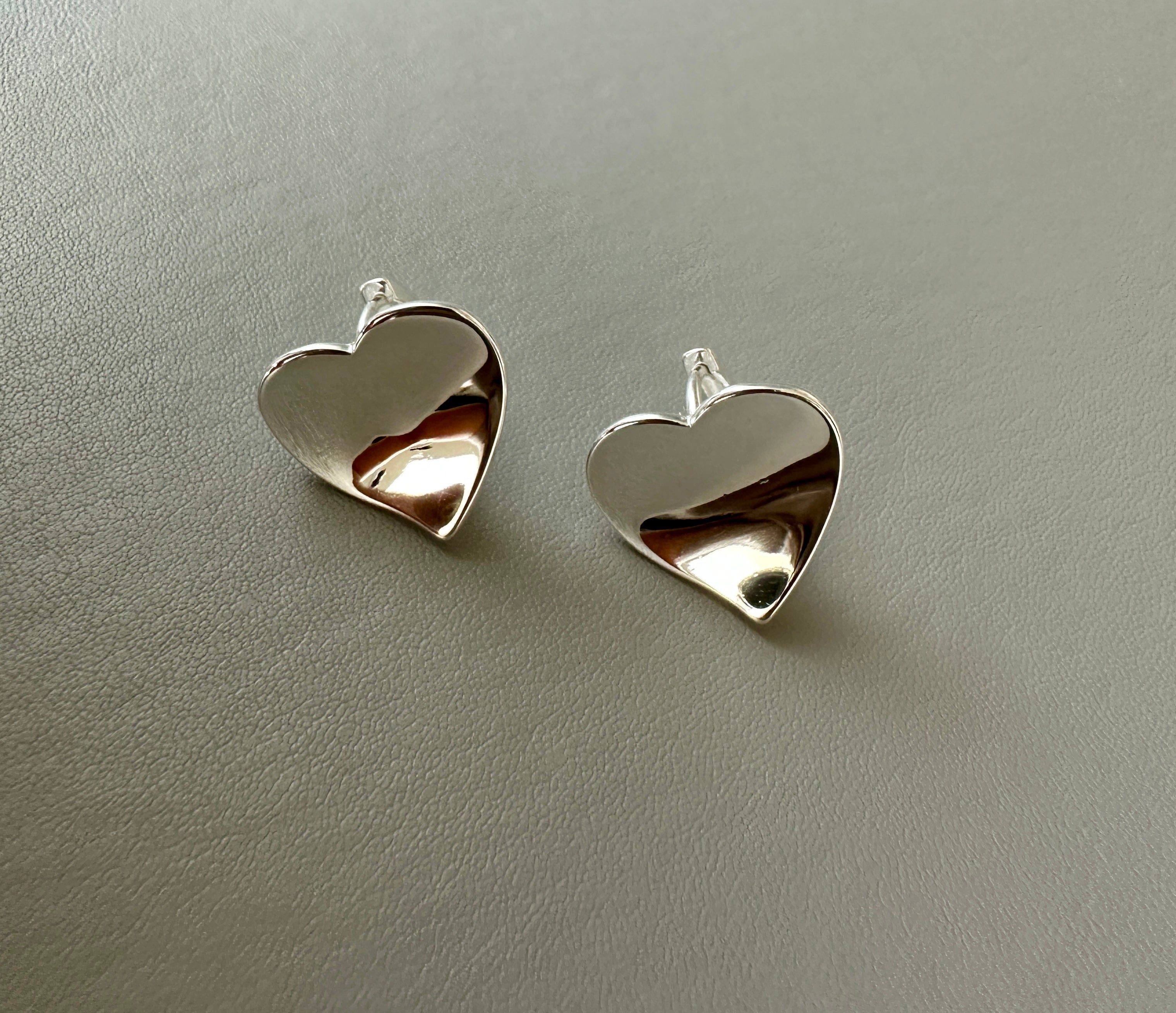 Polished Heart Huggie Hoops | 925 Sterling Silver