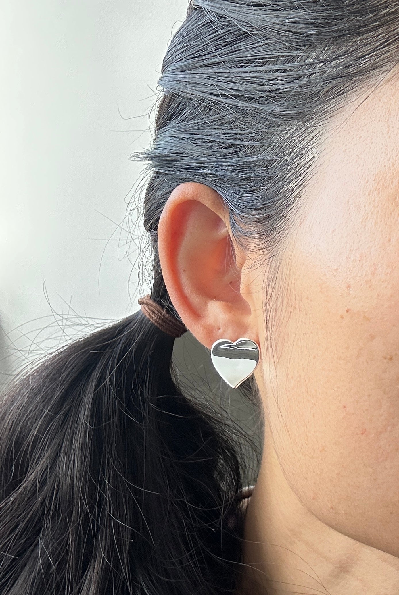 Polished Heart Huggie Hoops | 925 Sterling Silver