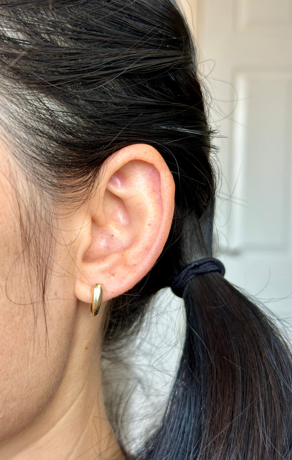 Modern Curved Hoop Earrings | 925 Sterling Silver