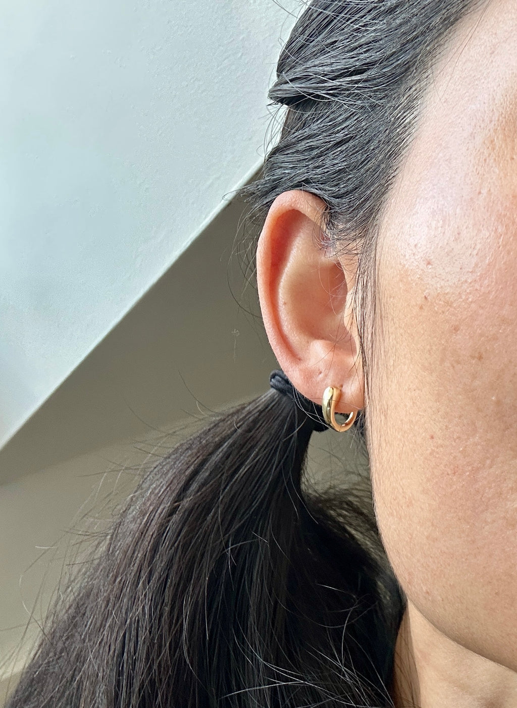Modern Curved Hoop Earrings | 925 Sterling Silver