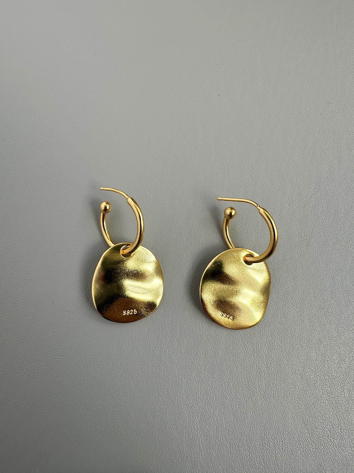 Disc Drop Earrings