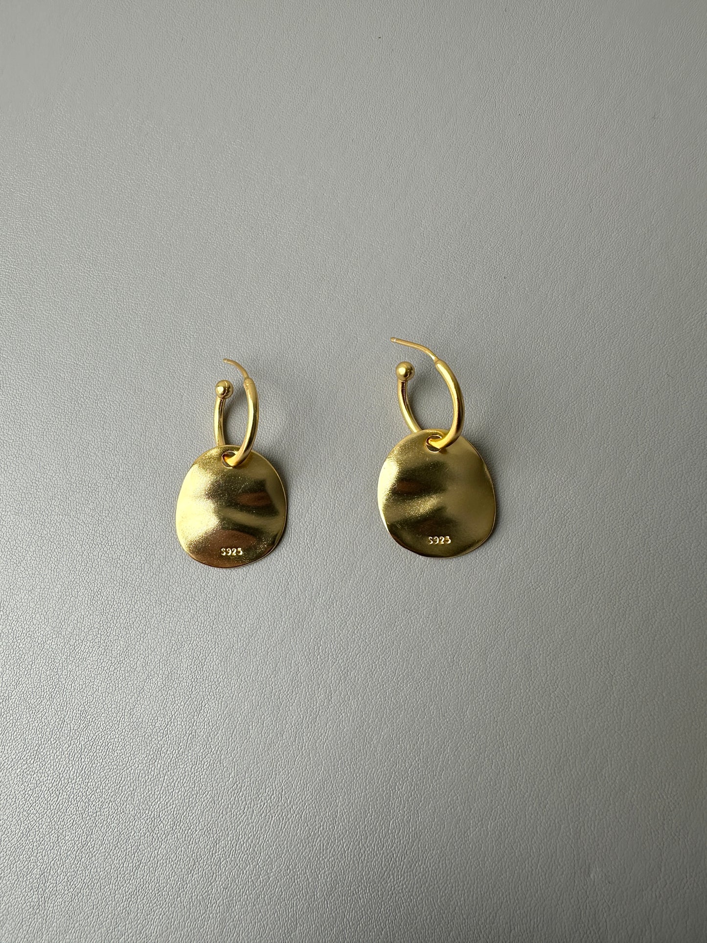 Disc Drop Earrings