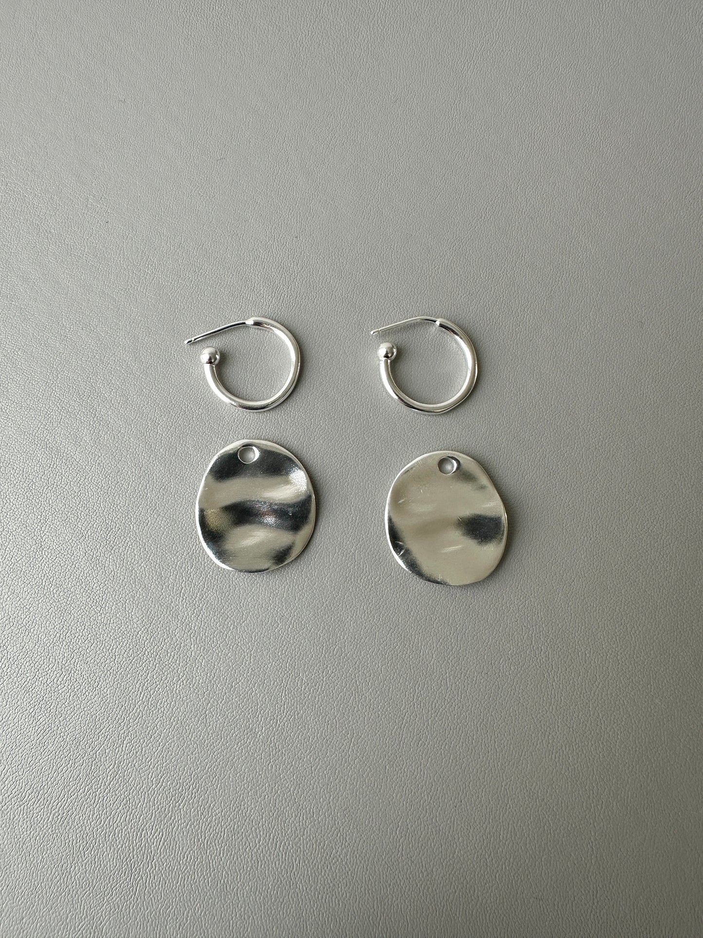 Disc Drop Earrings