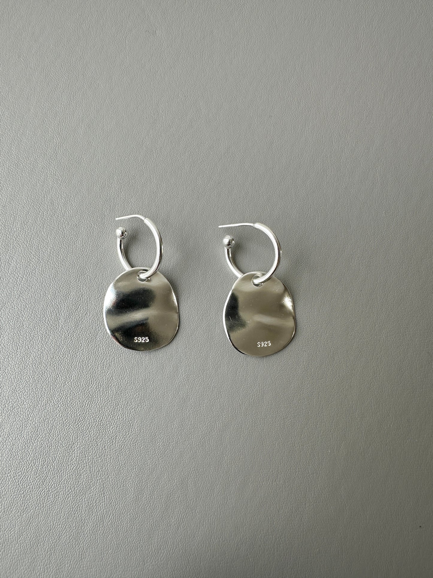 Disc Drop Earrings