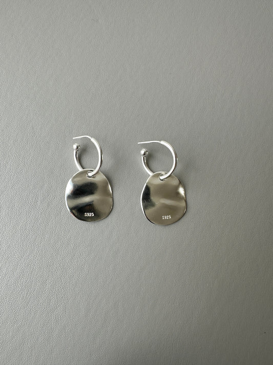 Disc Drop Earrings