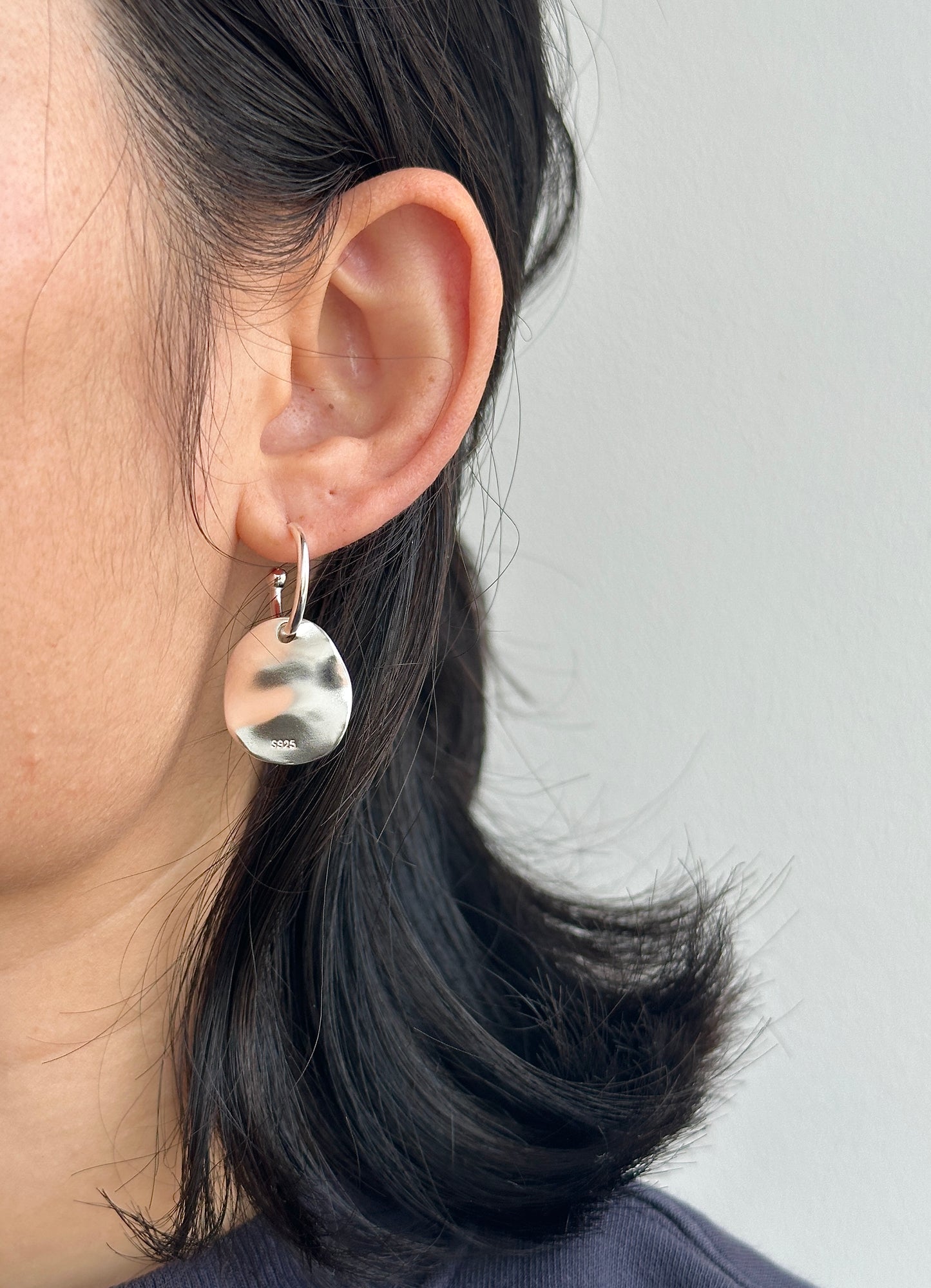 Disc Drop Earrings