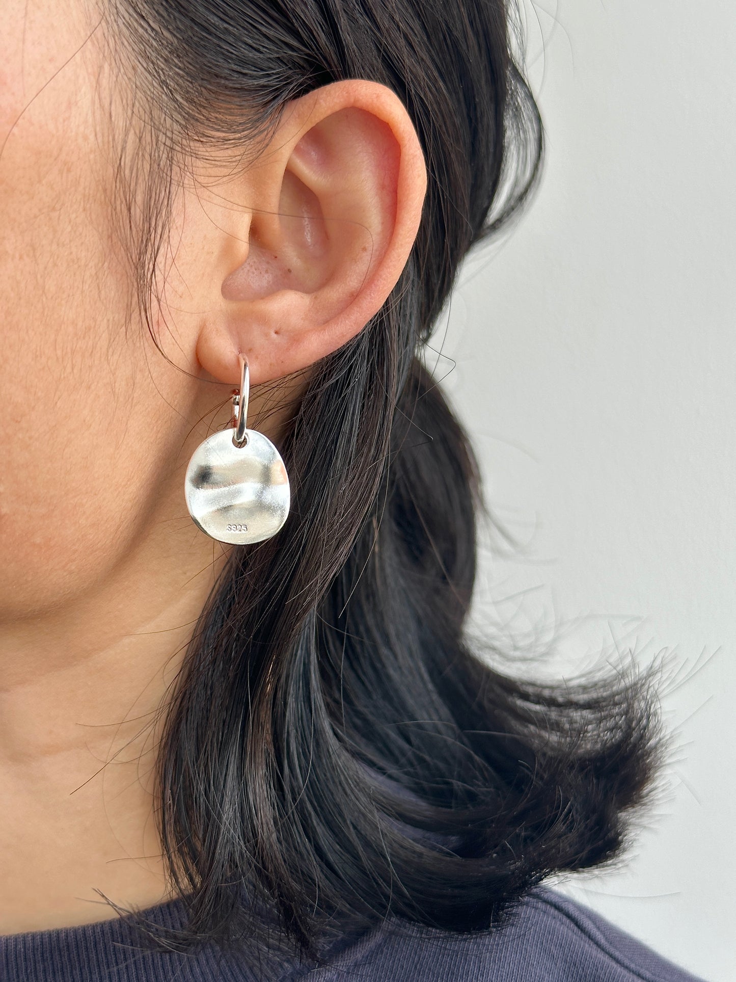 Disc Drop Earrings