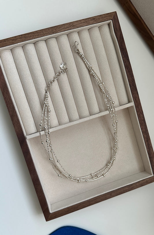 Handmade Multi-Strand Layered Beaded Necklace