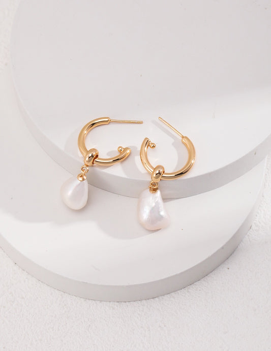 Baroque Pearl Drop Earrings