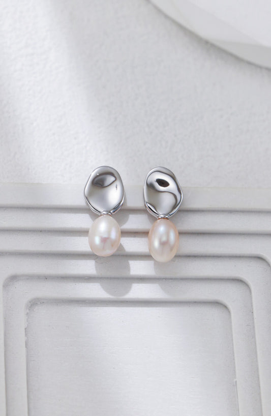 Dainty Pearl Drop Earrings