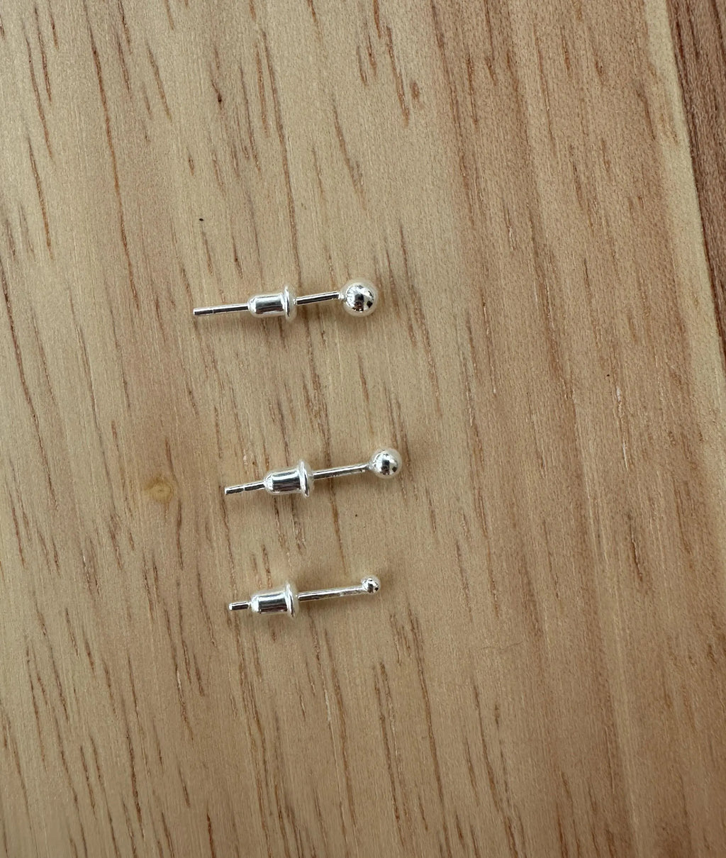 999 Fine Silver Ball Stud Earrings: Minimalist Stacking Jewellery