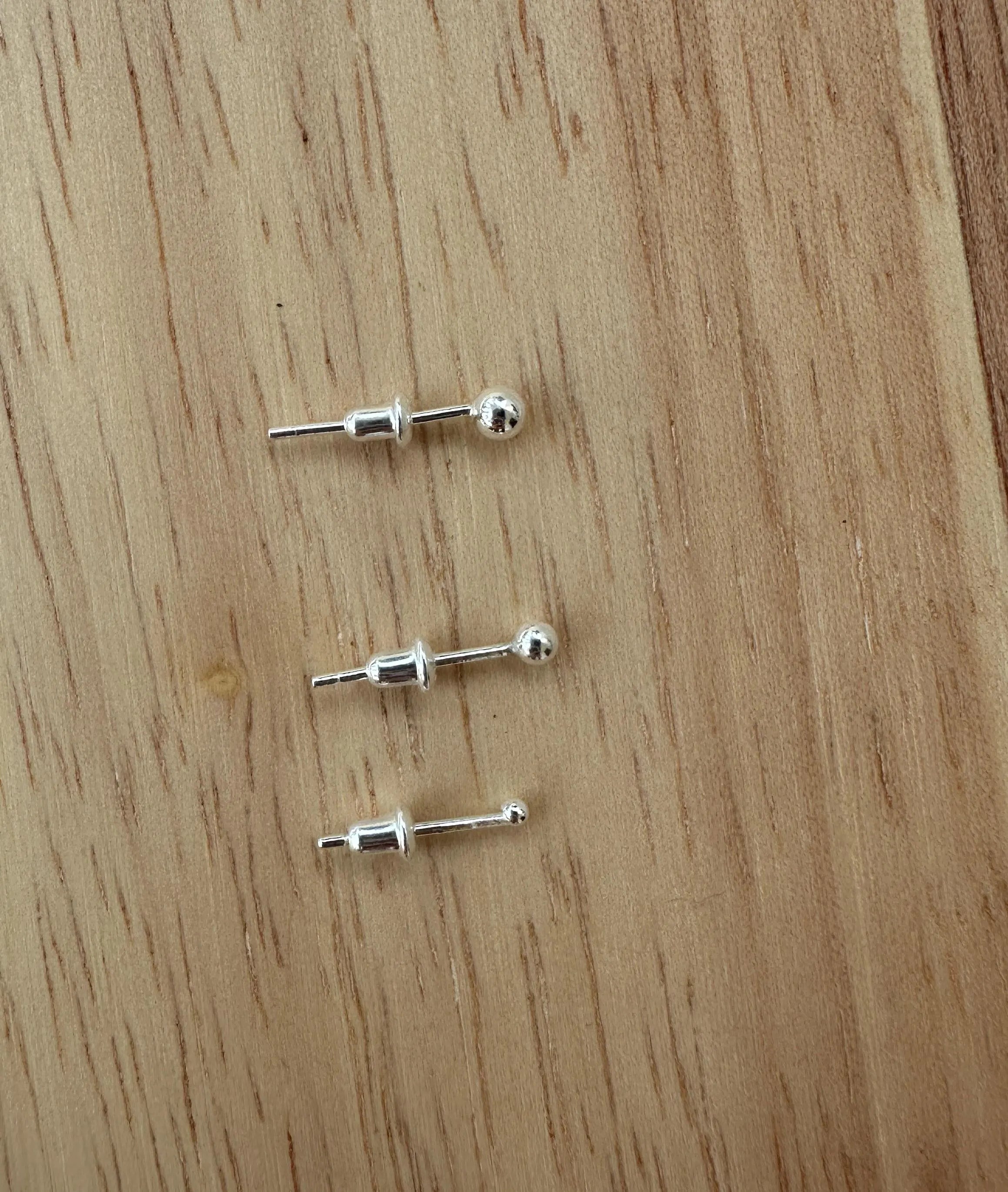 999 Fine Silver Ball Stud Earrings: Minimalist Stacking Jewellery
