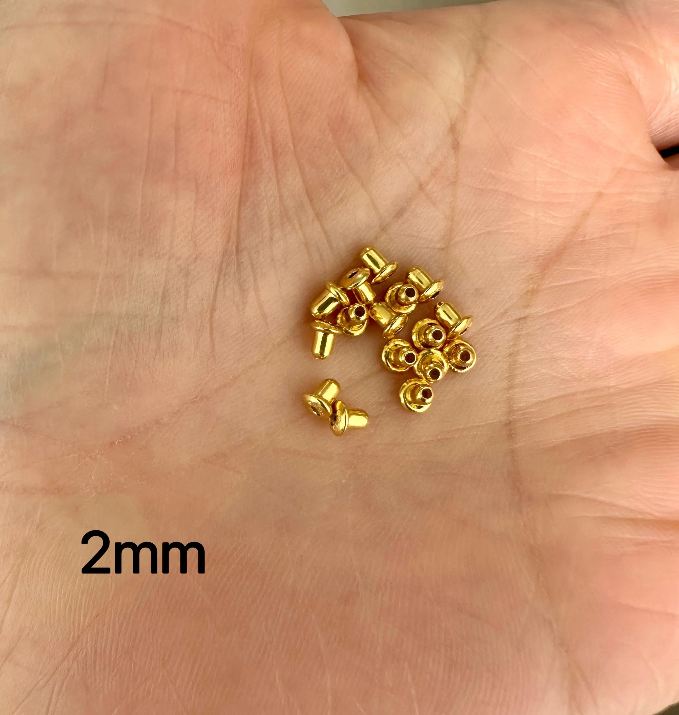 925 Sterling Silver Bullet Earring Backs | 2mm–4mm Sizes | Gold or Silver Finish | Secure Stud Clutch Stoppers | Replacement Earring Nuts