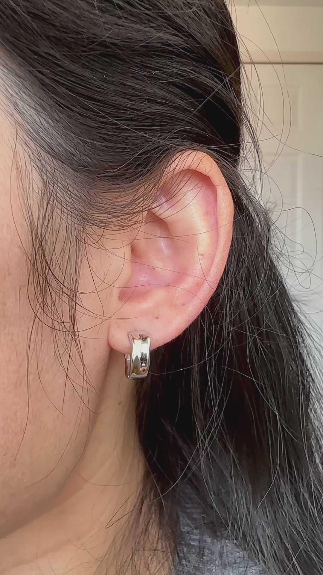 Chunky Twist Huggie Hoops | 925 Sterling Silver or Gold Vermeil