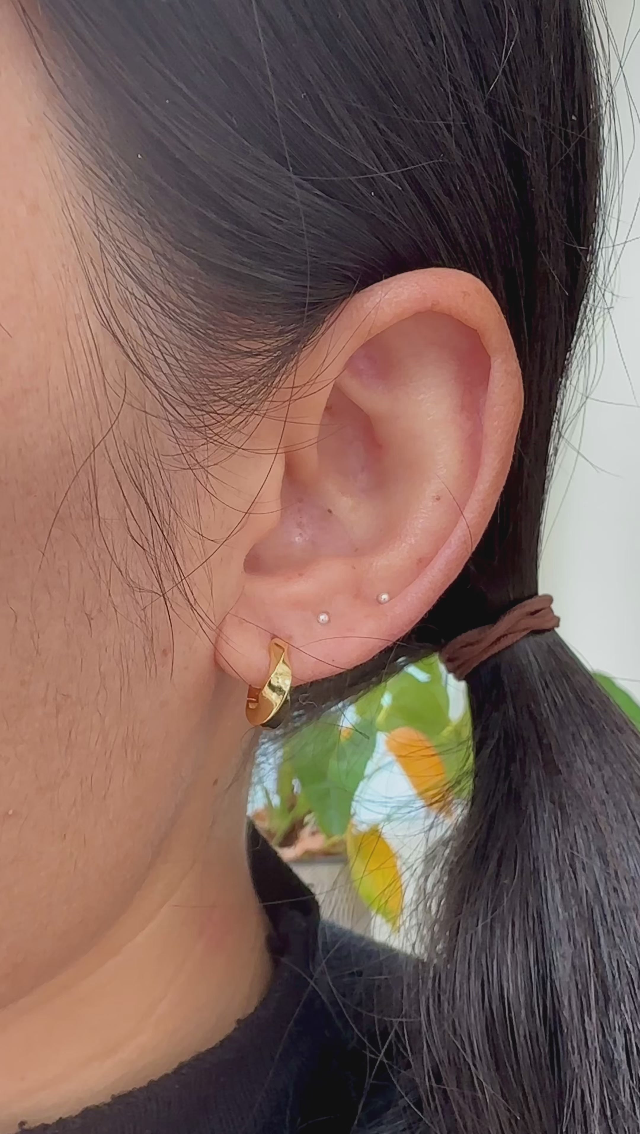Twisted Sterling Silver Hoop Earrings: Chunky Huggies, Modern Minimalist