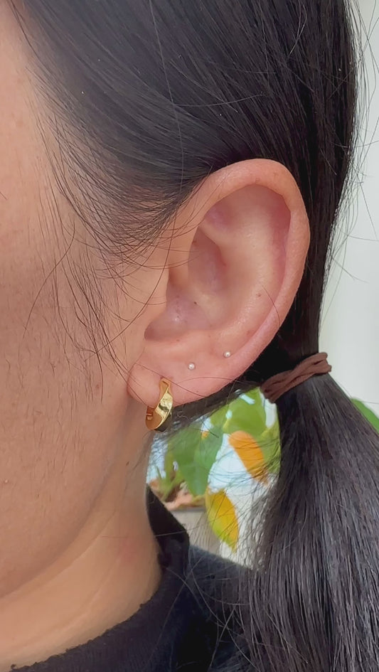 Chunky Twisted Hoops