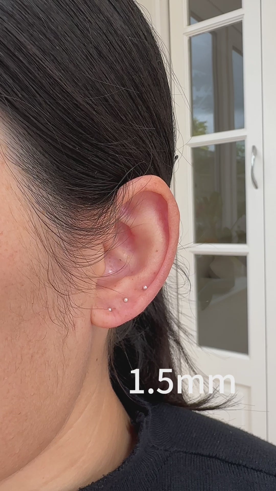 999 Fine Silver Ball Stud Earrings: Minimalist Stacking Jewellery